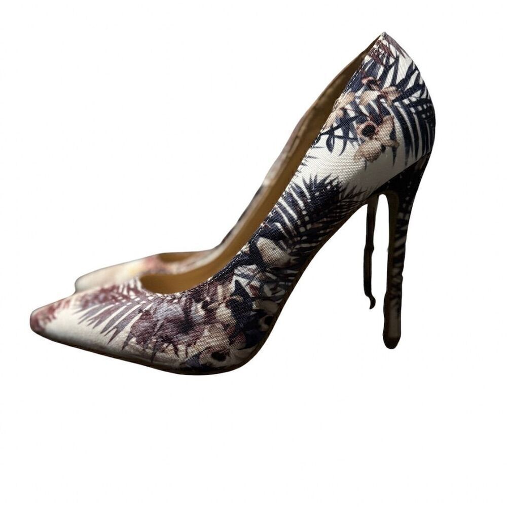 Liliana Women's Tropical Print Stiletto‎ Pumps Size 9 Multicolor
